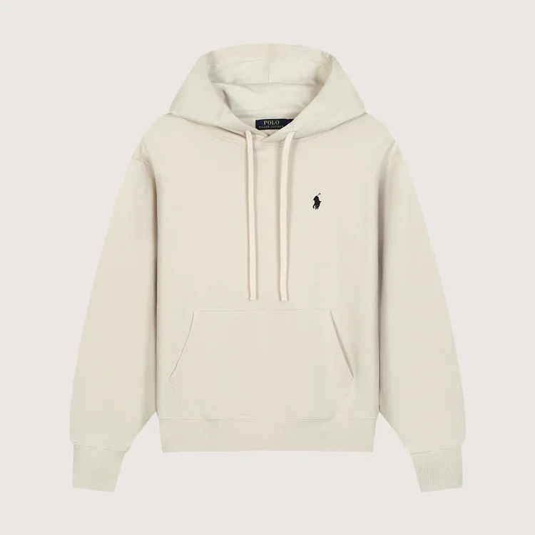 SS25 Logo embroidered cotton hooded long-sleeved sweatshirt for men