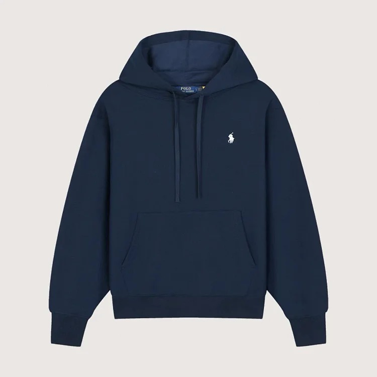 SS25 Logo embroidered cotton hooded long-sleeved sweatshirt for men