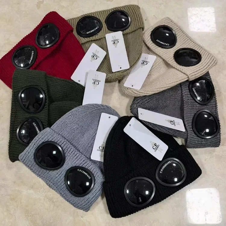 C.P. Company Cp pilot autumn and winter knitted hat for men and women warm couple wool hat knitted hat Korean shows small face