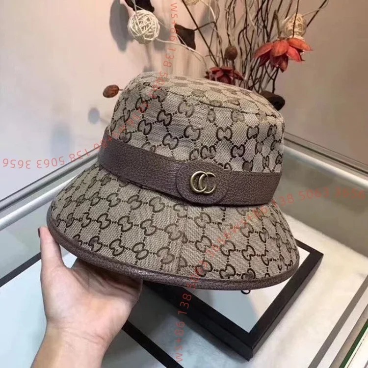HX12-Classic letter bucket hat baseball cap image 2