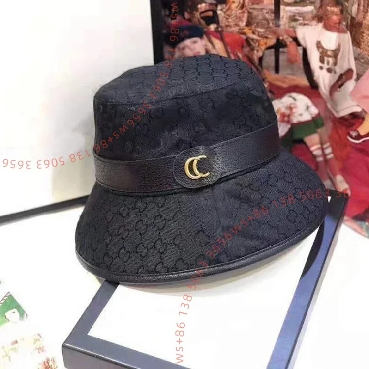 HX12-Classic letter bucket hat baseball cap image 3