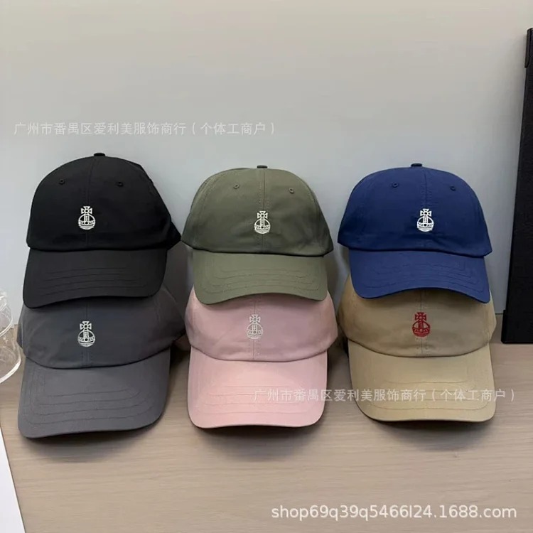 Retro embroidered duck cap light American commuter women's washed popular graphics Korean summer baseball cap wholesale
