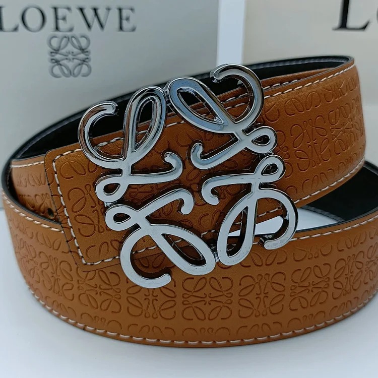 New Lowe Belt Fashionable Genuine Leather Double-Sided Simple
