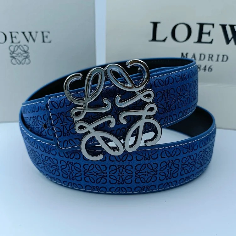 New Lowe Belt Fashionable Genuine Leather Double-Sided Simple