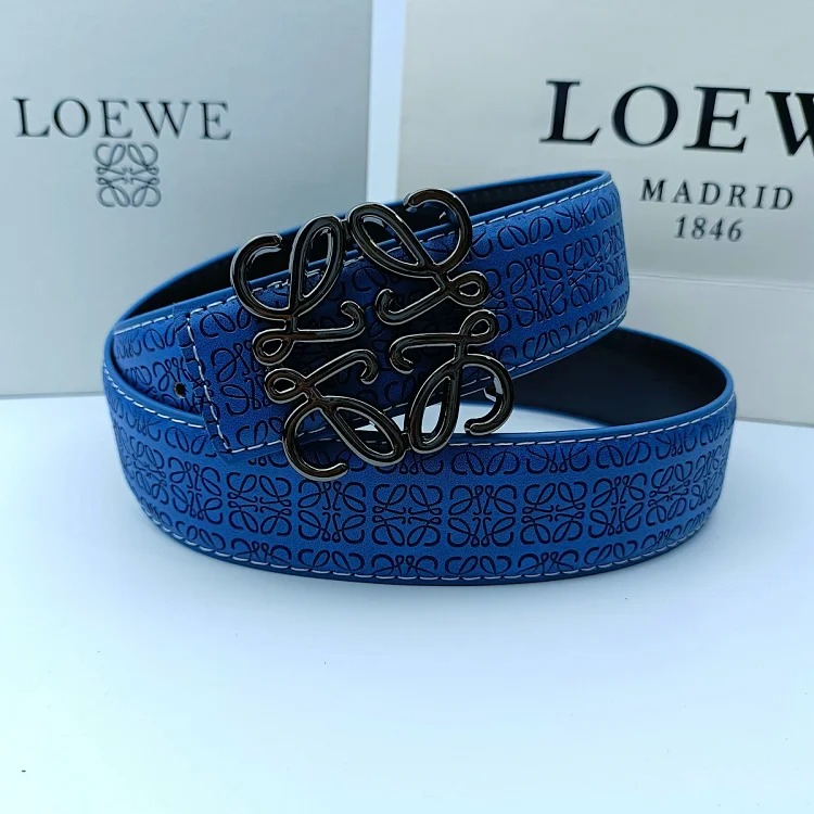New Lowe Belt Fashionable Genuine Leather Double-Sided Simple
