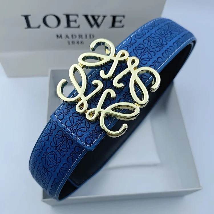 New Lowe Belt Fashionable Genuine Leather Double-Sided Simple