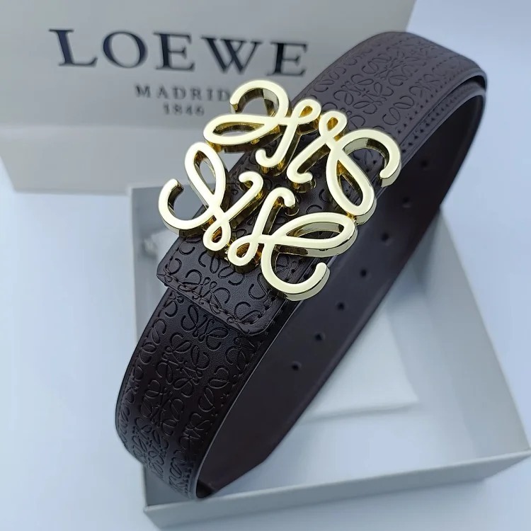 New Lowe Belt Fashionable Genuine Leather Double-Sided Simple