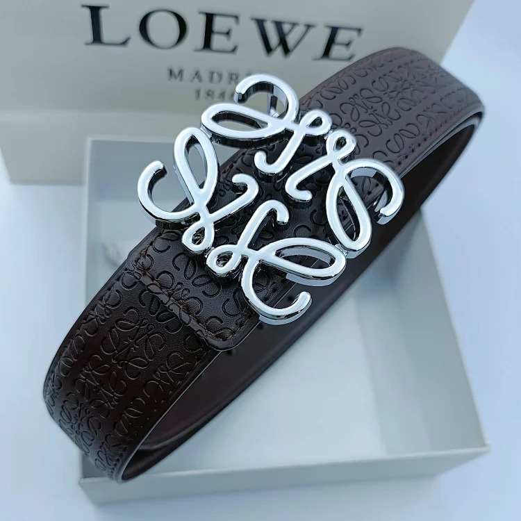 New Lowe Belt Fashionable Genuine Leather Double-Sided Simple