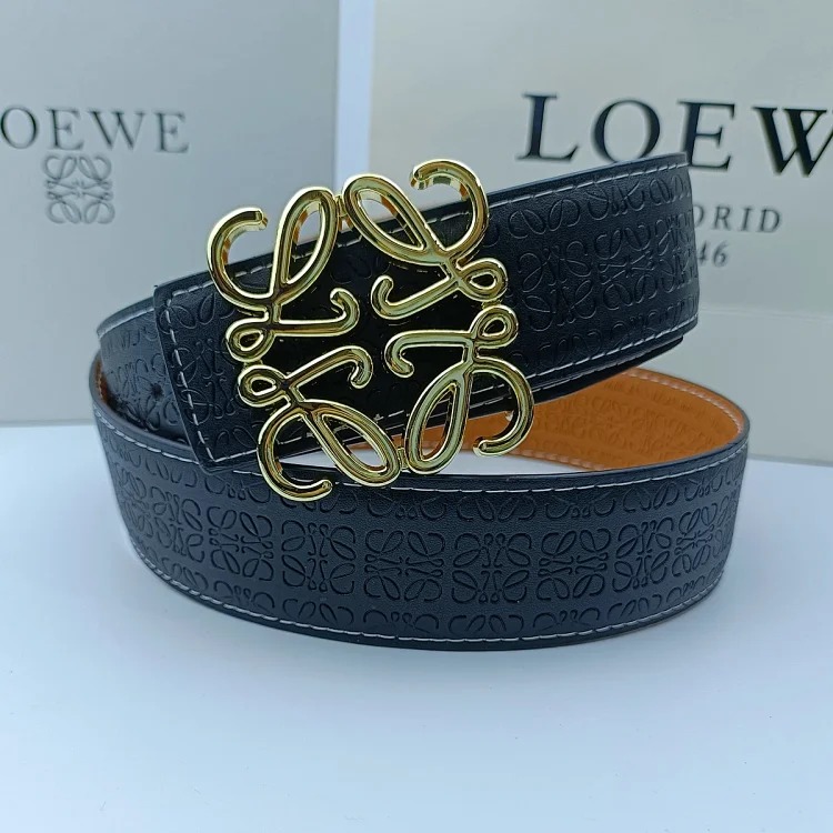 New Lowe Belt Fashionable Genuine Leather Double-Sided Simple