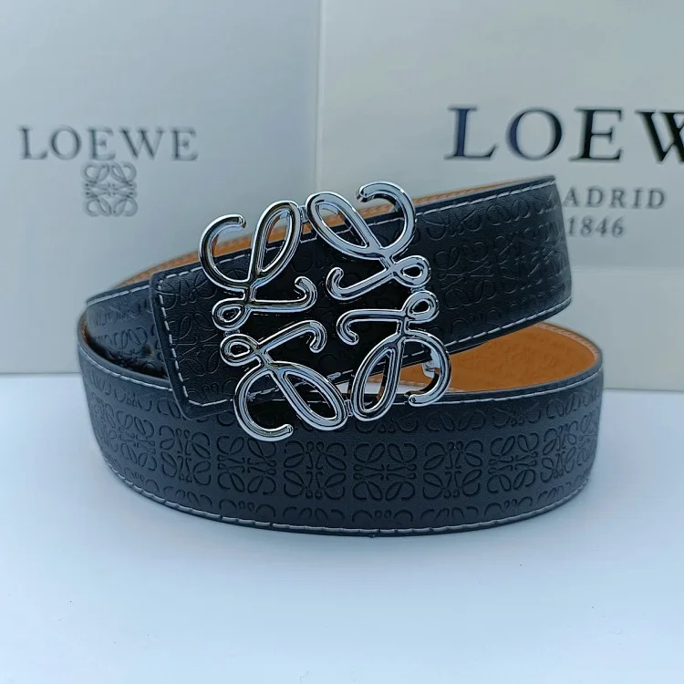 New Lowe Belt Fashionable Genuine Leather Double-Sided Simple