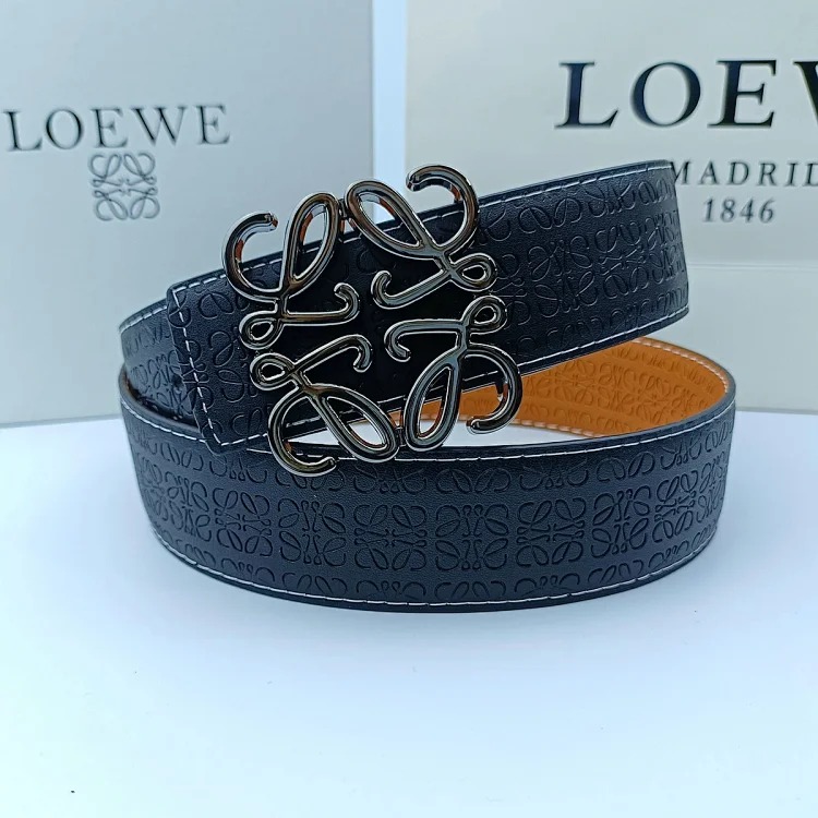 New Lowe Belt Fashionable Genuine Leather Double-Sided Simple