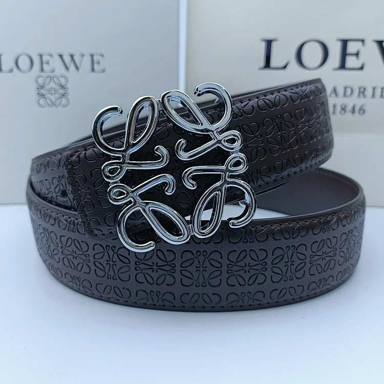 New Lowe Belt Fashionable Genuine Leather Double-Sided Simple