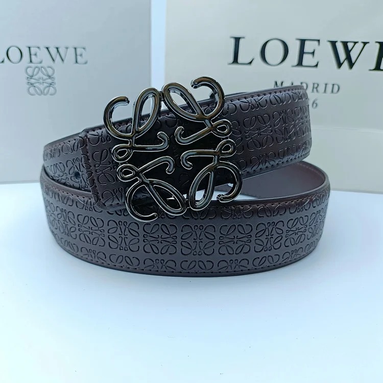 New Lowe Belt Fashionable Genuine Leather Double-Sided Simple