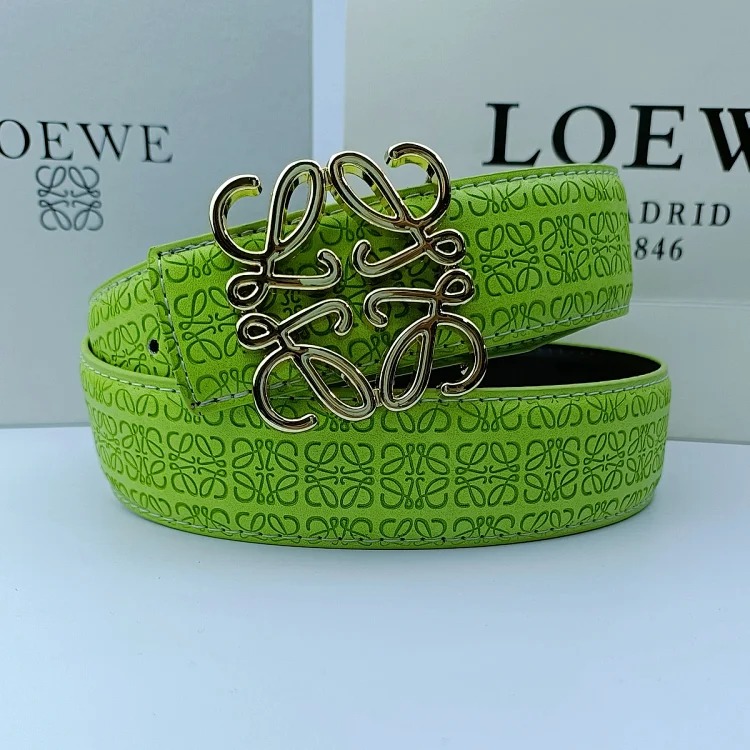 New Lowe Belt Fashionable Genuine Leather Double-Sided Simple