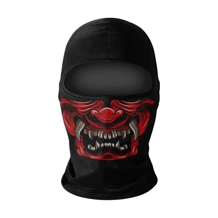 Headgear motorcycle sun protection motorcycle ice silk windproof skull mask for men and women breathable and sweat-wicking full face neck scarf hood