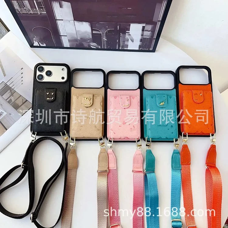 Apple High-end simple trendy brand lanyard mobile phone case suitable for ihone17promax cross-border exclusive i Phone 16 protective case(pic1) Apple High-end simple trendy brand lanyard mobile phone case suitable for ihone17promax cross-border exclusive i Phone 16 protective case