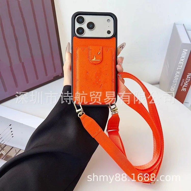 Apple High-end simple trendy brand lanyard mobile phone case suitable for ihone17promax cross-border exclusive i Phone 16 protective case(pic5) Apple High-end simple trendy brand lanyard mobile phone case suitable for ihone17promax cross-border exclusive i Phone 16 protective case