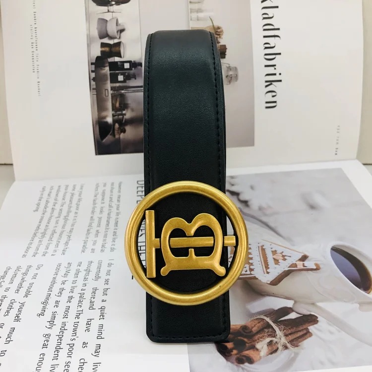 Br classic men's and women's belt double-sided embossed