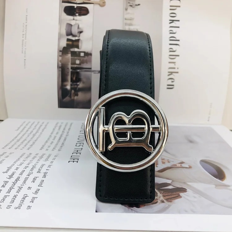 Br classic men's and women's belt double-sided embossed