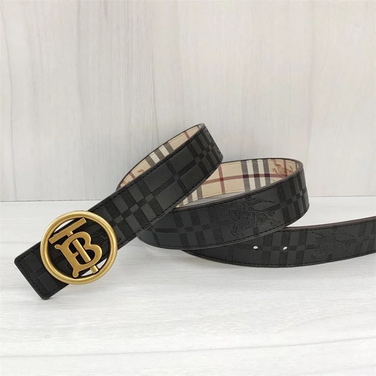 Br classic men's and women's belt double-sided embossed