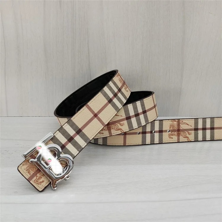 Br classic men's and women's belt double-sided embossed