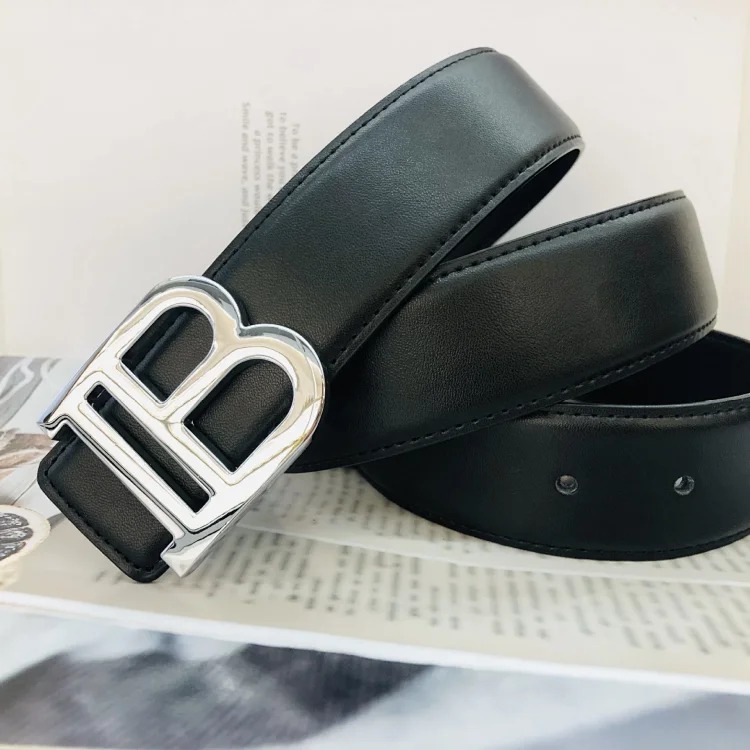 Br classic men's and women's belt double-sided embossed