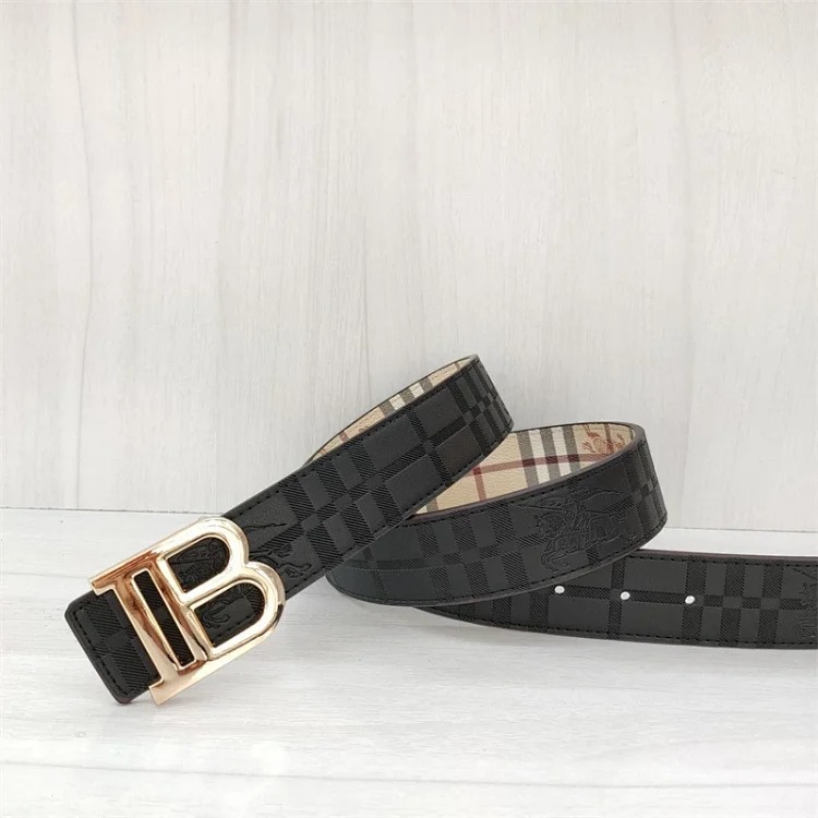 Br classic men's and women's belt double-sided embossed
