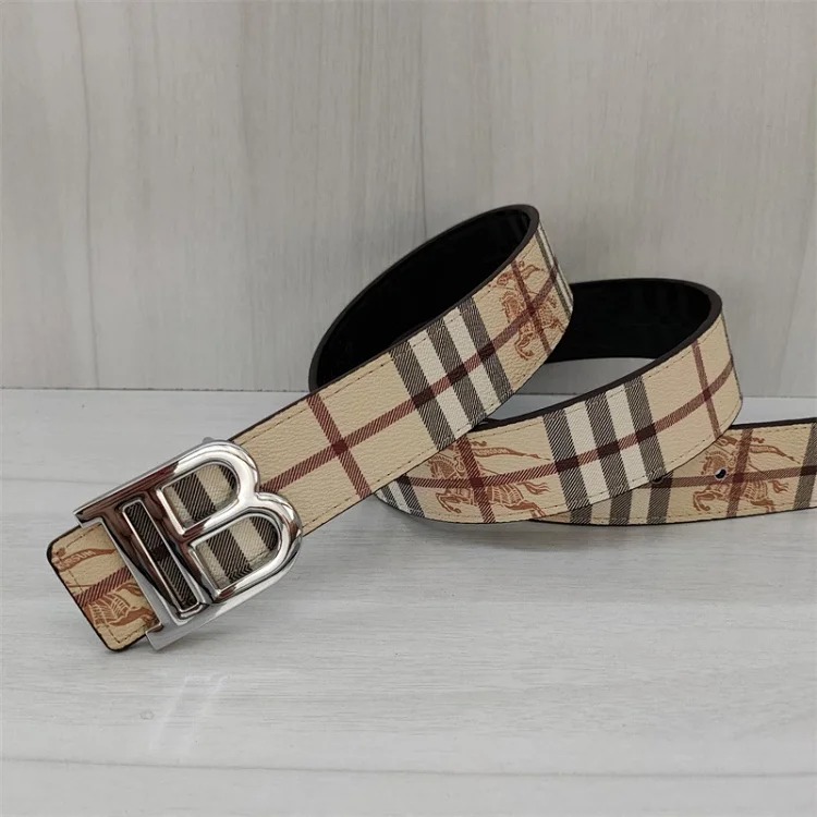 Br classic men's and women's belt double-sided embossed