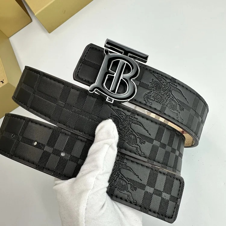 Br classic men's and women's belt double-sided embossed