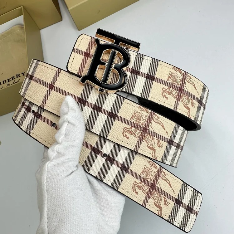 Br classic men's and women's belt double-sided embossed