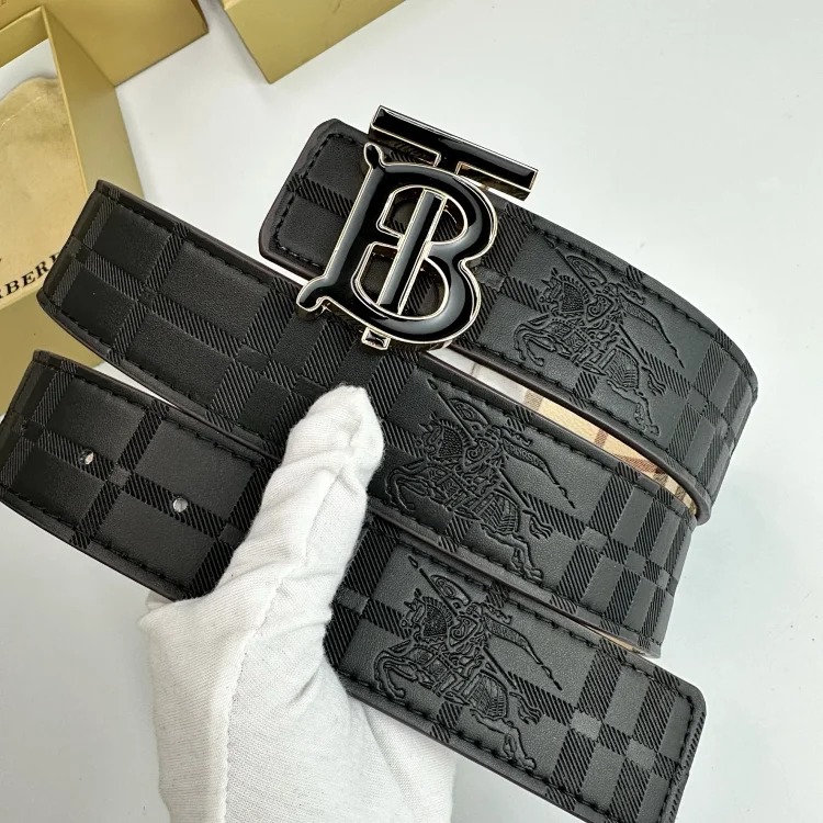 Br classic men's and women's belt double-sided embossed