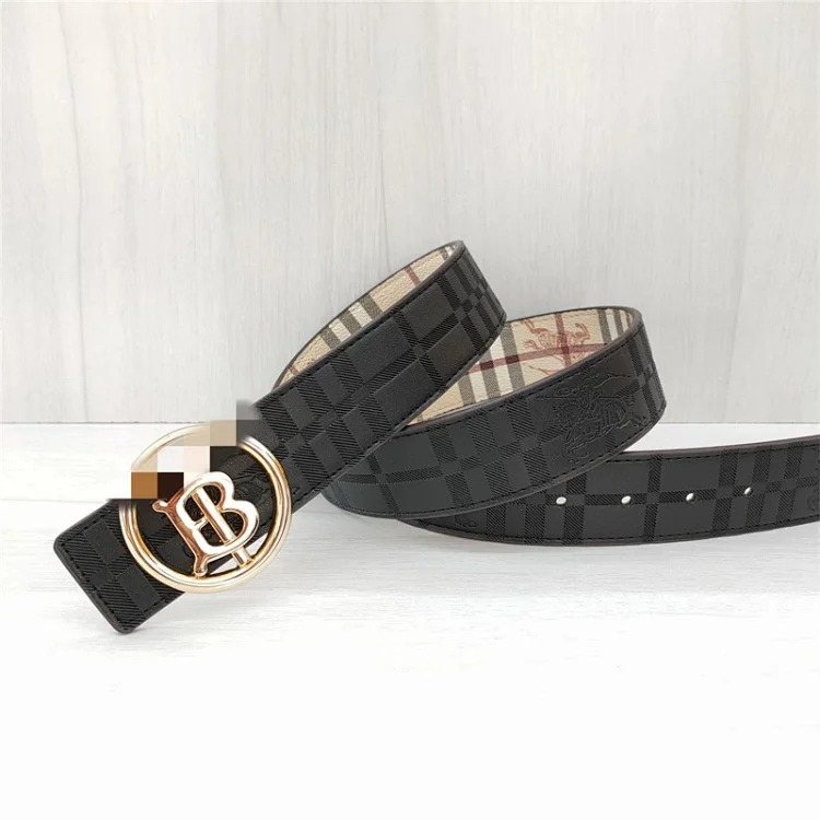Br classic men's and women's belt double-sided embossed