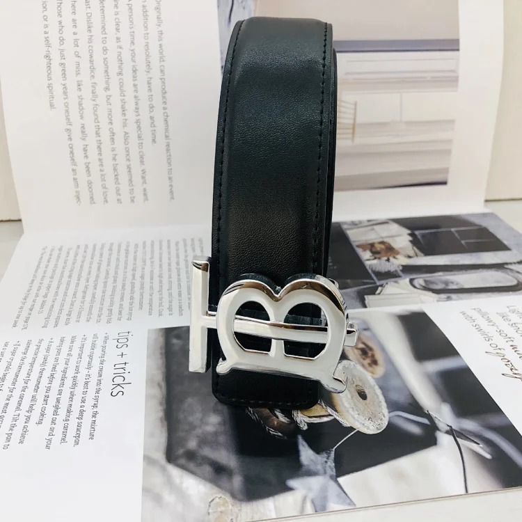 Br classic men's and women's belt double-sided embossed