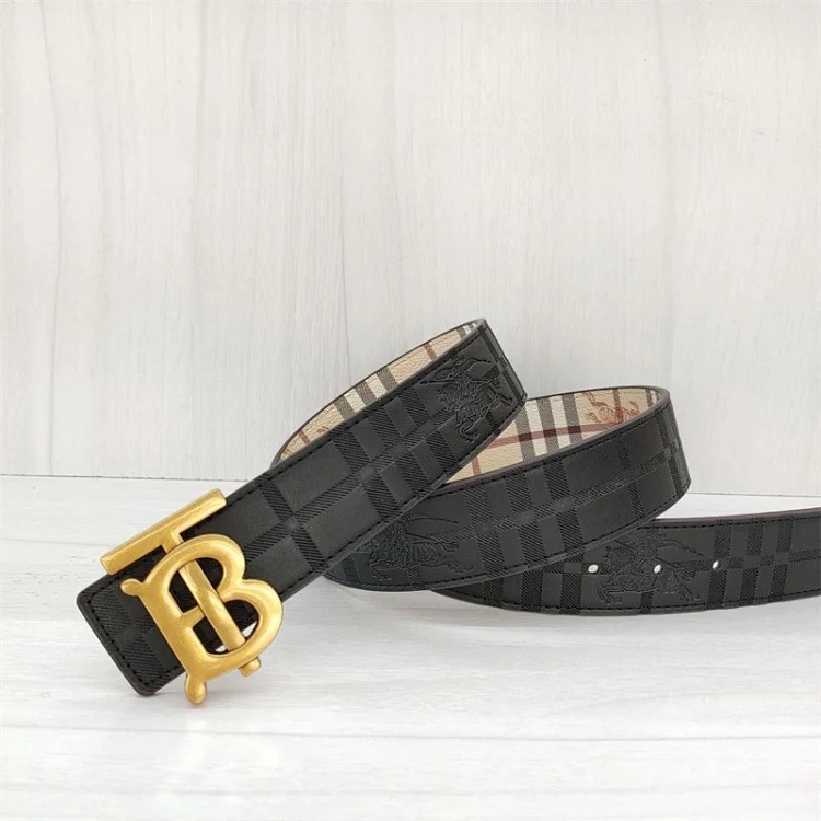 Br classic men's and women's belt double-sided embossed