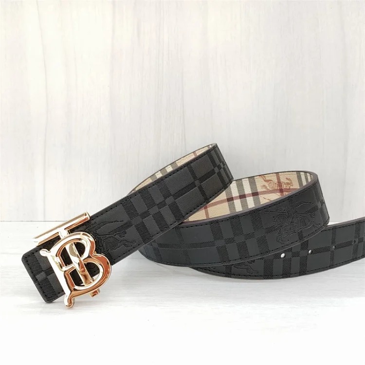Br classic men's and women's belt double-sided embossed