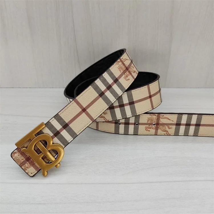Br classic men's and women's belt double-sided embossed