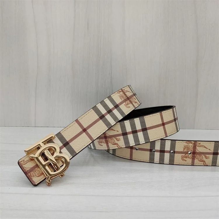 Br classic men's and women's belt double-sided embossed