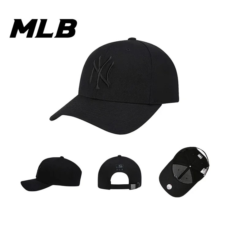 Mlb hat men and women 2026 new ny hard top baseball cap big head circumference sun hat la peaked cap large brim