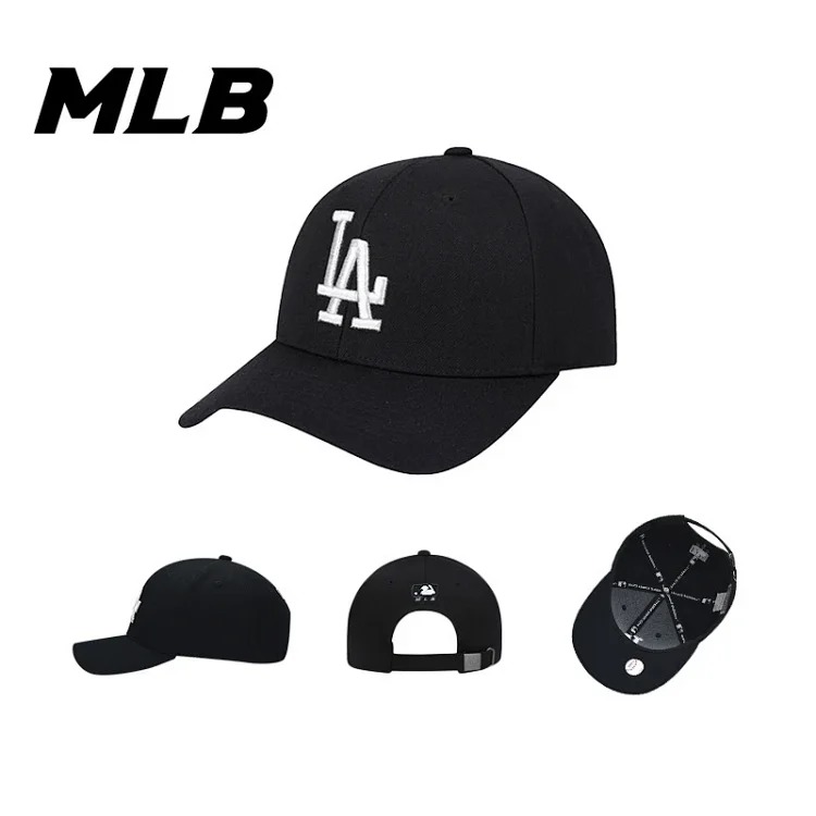 Mlb hat men and women 2026 new ny hard top baseball cap big head circumference sun hat la peaked cap large brim