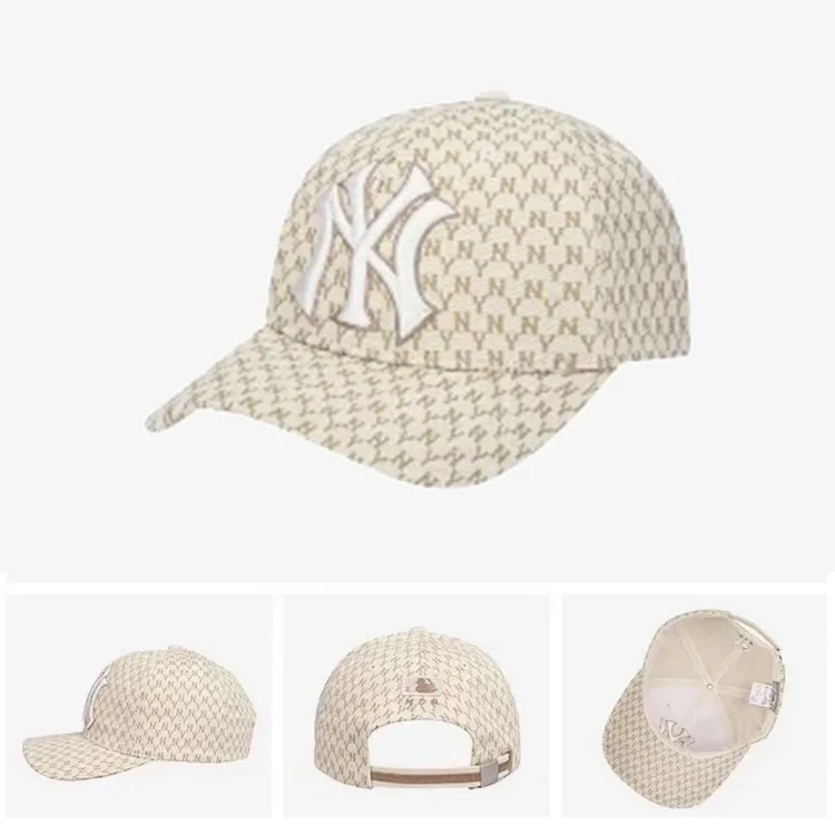 Mlb hat men and women 2026 new ny hard top baseball cap big head circumference sun hat la peaked cap large brim