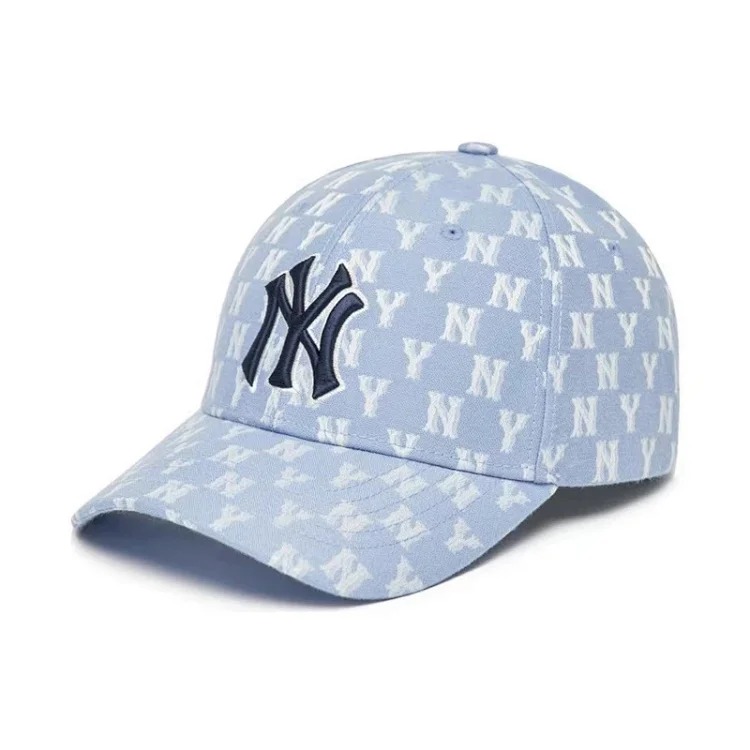 Mlb hat men and women 2026 new ny hard top baseball cap big head circumference sun hat la peaked cap large brim