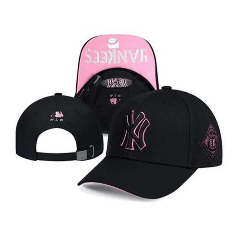 Mlb hat men and women 2026 new ny hard top baseball cap big head circumference sun hat la peaked cap large brim