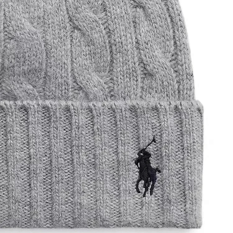 Adult autumn and winter simple embroidered knitted hats casual versatile woolen hats for men and women warm ear protection hats foreign trade