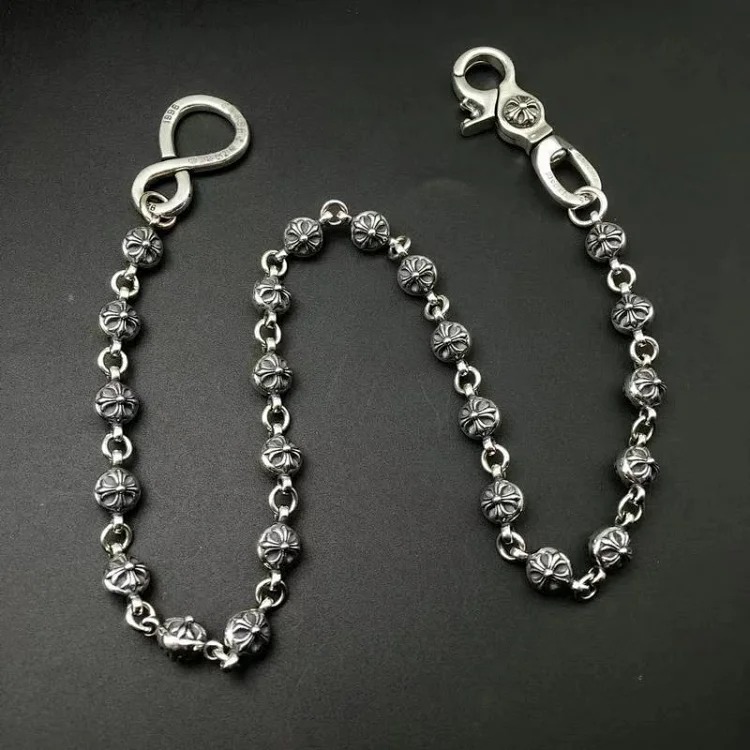 Chaoxuan Cronus Cross Old Craft Scout Flower Necklace Classic Hip Hop Anchor Personalized Retro Wholesale