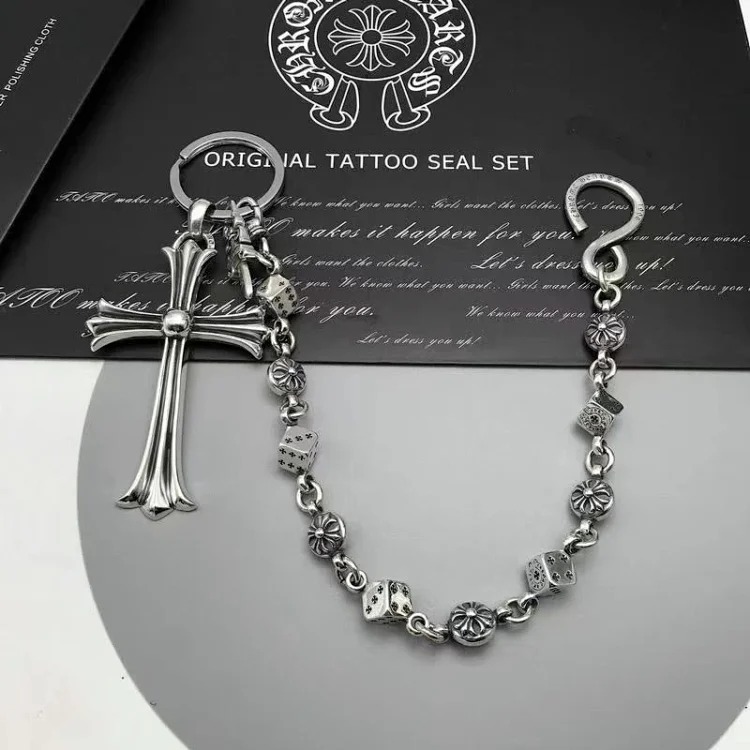 Chaoxuan Cronus Cross Old Craft Scout Flower Necklace Classic Hip Hop Anchor Personalized Retro Wholesale