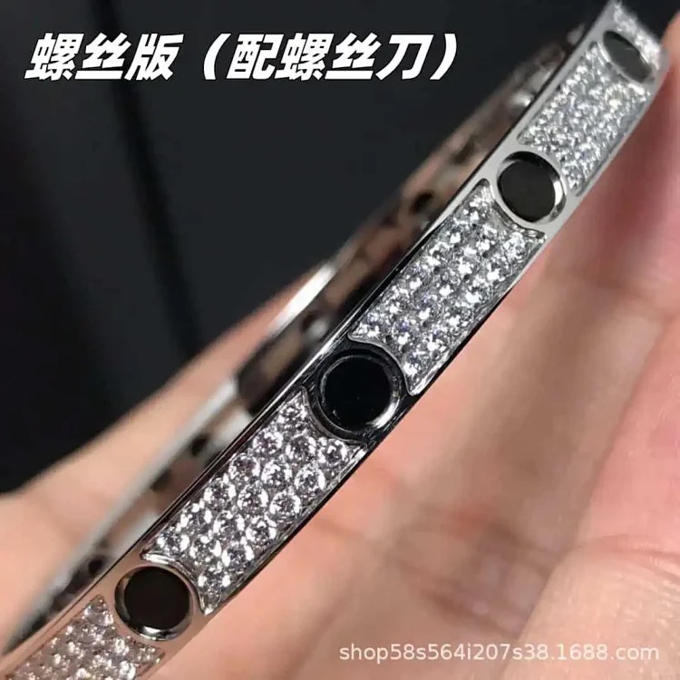 High of classic fashionable men's and women's bracelets plated with 18k gold, light luxury and non-fading couple bracelets