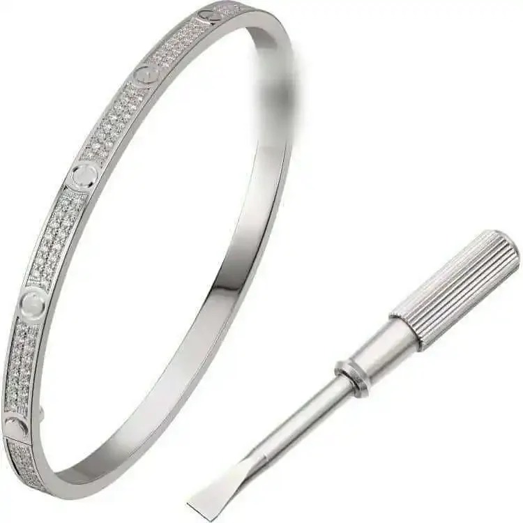 High of classic fashionable men's and women's bracelets plated with 18k gold, light luxury and non-fading couple bracelets