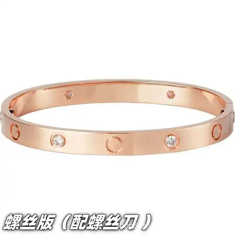 High of classic fashionable men's and women's bracelets plated with 18k gold, light luxury and non-fading couple bracelets