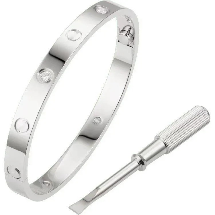 High of classic fashionable men's and women's bracelets plated with 18k gold, light luxury and non-fading couple bracelets