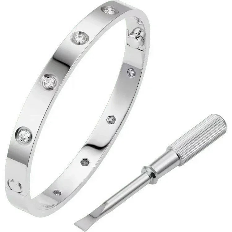 High of classic fashionable men's and women's bracelets plated with 18k gold, light luxury and non-fading couple bracelets